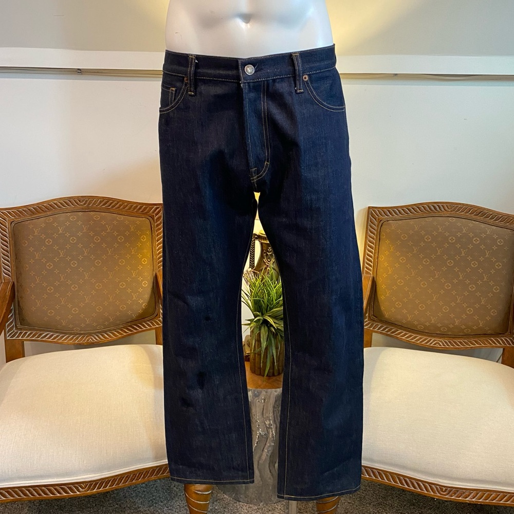 TOM FORD Men's Dark Blue Straight Leg Jeans, Size 38 x 30